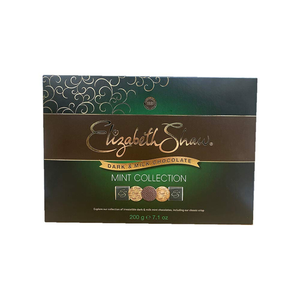 Elizabeth Shaw Mint Collection Dark Milk Chocolates 1 X 200Gm
