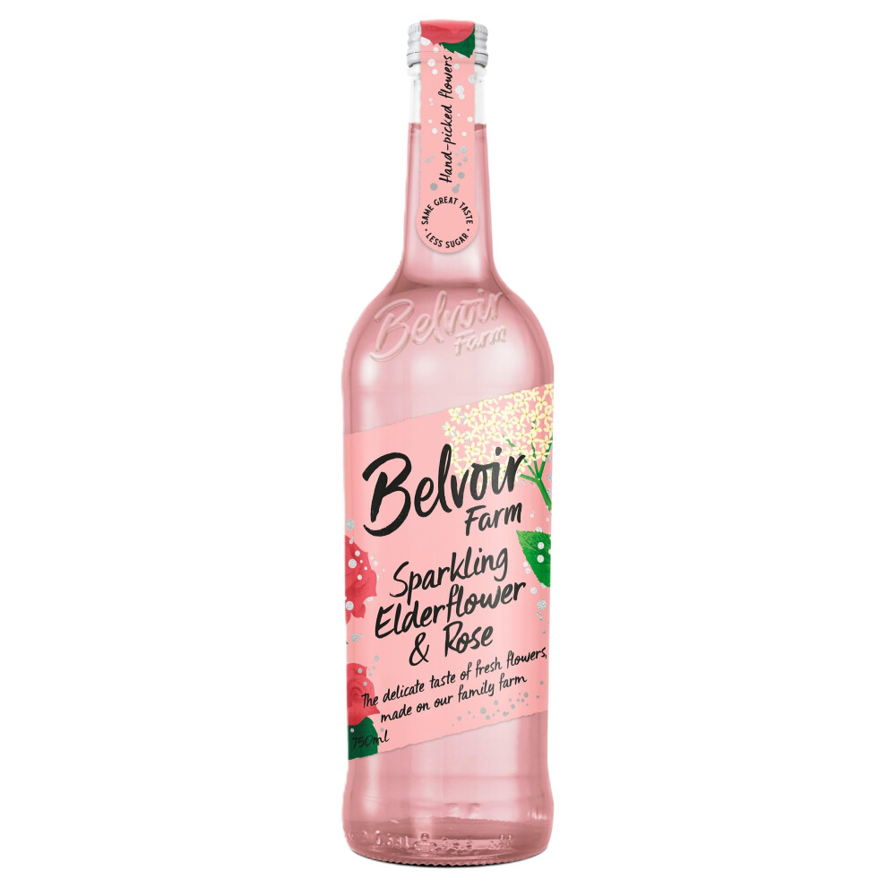Belvoir Fruit Farms Belvoir Farm Freshly Sparkling Elderflower Rose Hand Picked Elderflowers