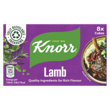 Knorr Lamb Stock Cubes glutenfree to add a rich lamb flavour to your dishes