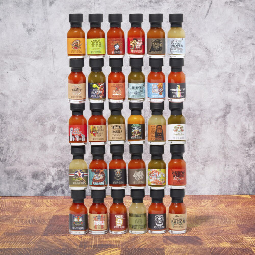 Thoughtfully Gourmet Master Hot Sauce Collection Gift Set Flavours Include 2