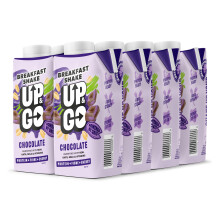 UP GO Breakfast Drink Chocolate High Protein 300ml x 8 Bottles