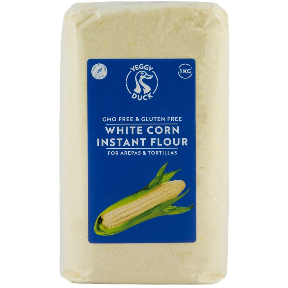 Veggy Duck Instant Precooked Corn Flour 1Kg Gluten Free Maiz White