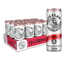 White Claw Hard Seltzer Raspberry 12 x 330ml Cans 45 ABV