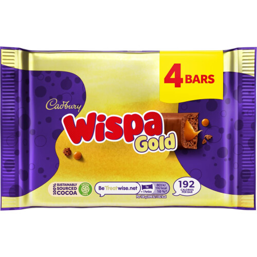 Cadbury Cadbury Wispa Gold Chocolate 4 x 383g