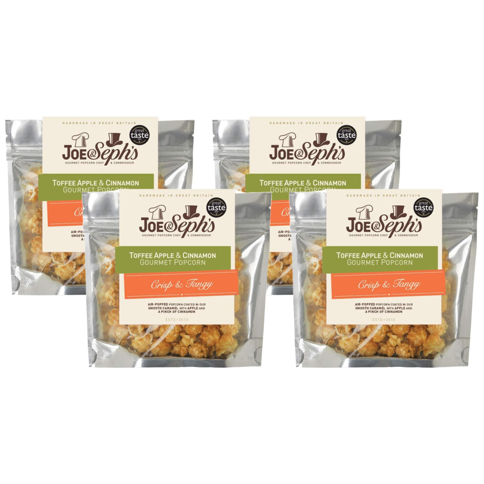 Joe & Seph's Joe Sephs Toffee Apple With Cinnamon Popcorn Snack Bag Handmade In Uk Suit