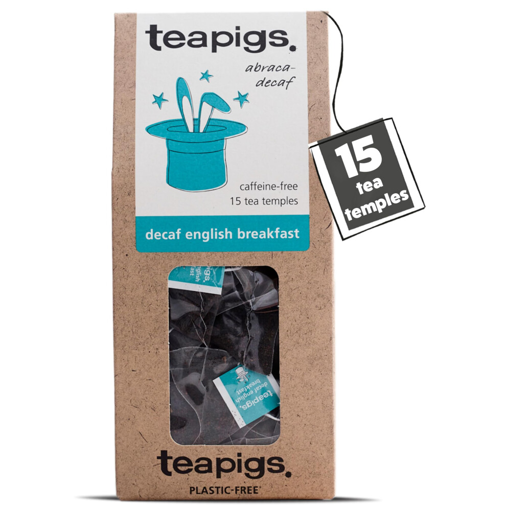 Teapigs Tea Pigs Decaf English Breakfast 1 Pack Of 15 Temple Tea Bags