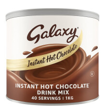 Instant Hot Chocolate Drink Mix – 1kg Pack 40 Servings Just Add Milk or Wa