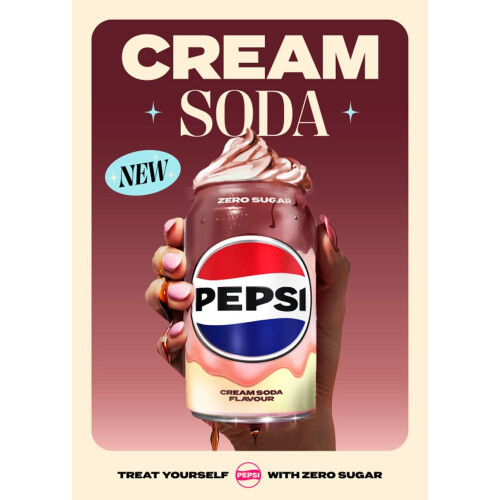 Pepsi Pepsi Cream Soda 330ml Can (Pack of 2