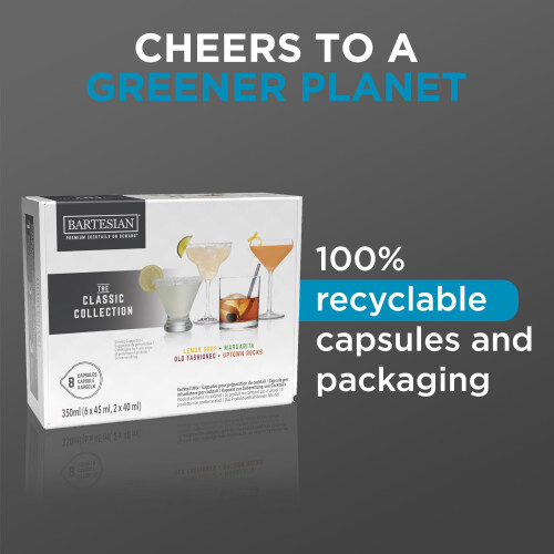 Bartesian Classic Collection Cocktail Mixer Capsules for Cocktail Machine – 2