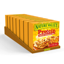 Nature Valley Protein Salted Caramel Nut Gluten Free Cereal Bars 4 x 40g Pa