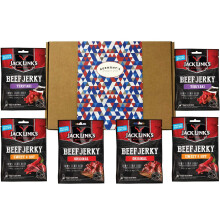Jack Links Beef Jerky Six Pack Selection Gift Box Original Sweet and Hot
