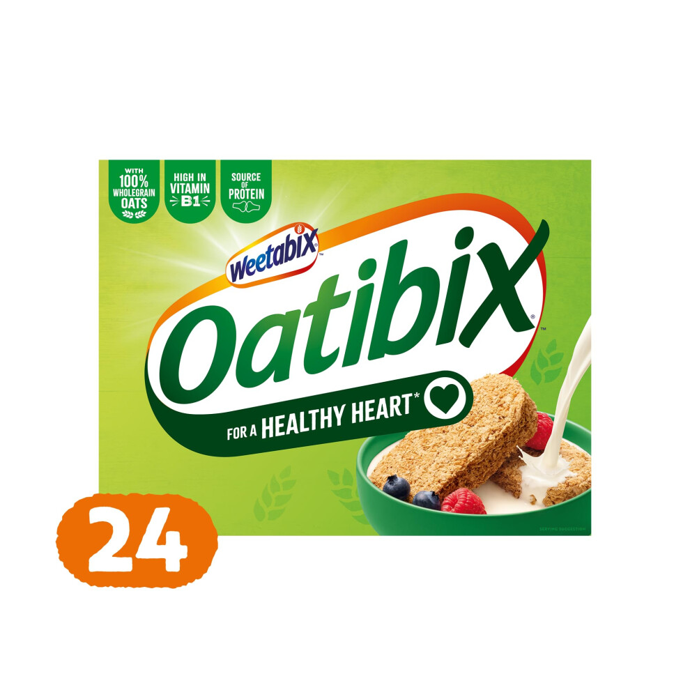 Weetabix Oatibix 24 Biscuits – 100 Percent Wholegrain Oats – Betaglucans For Healthy