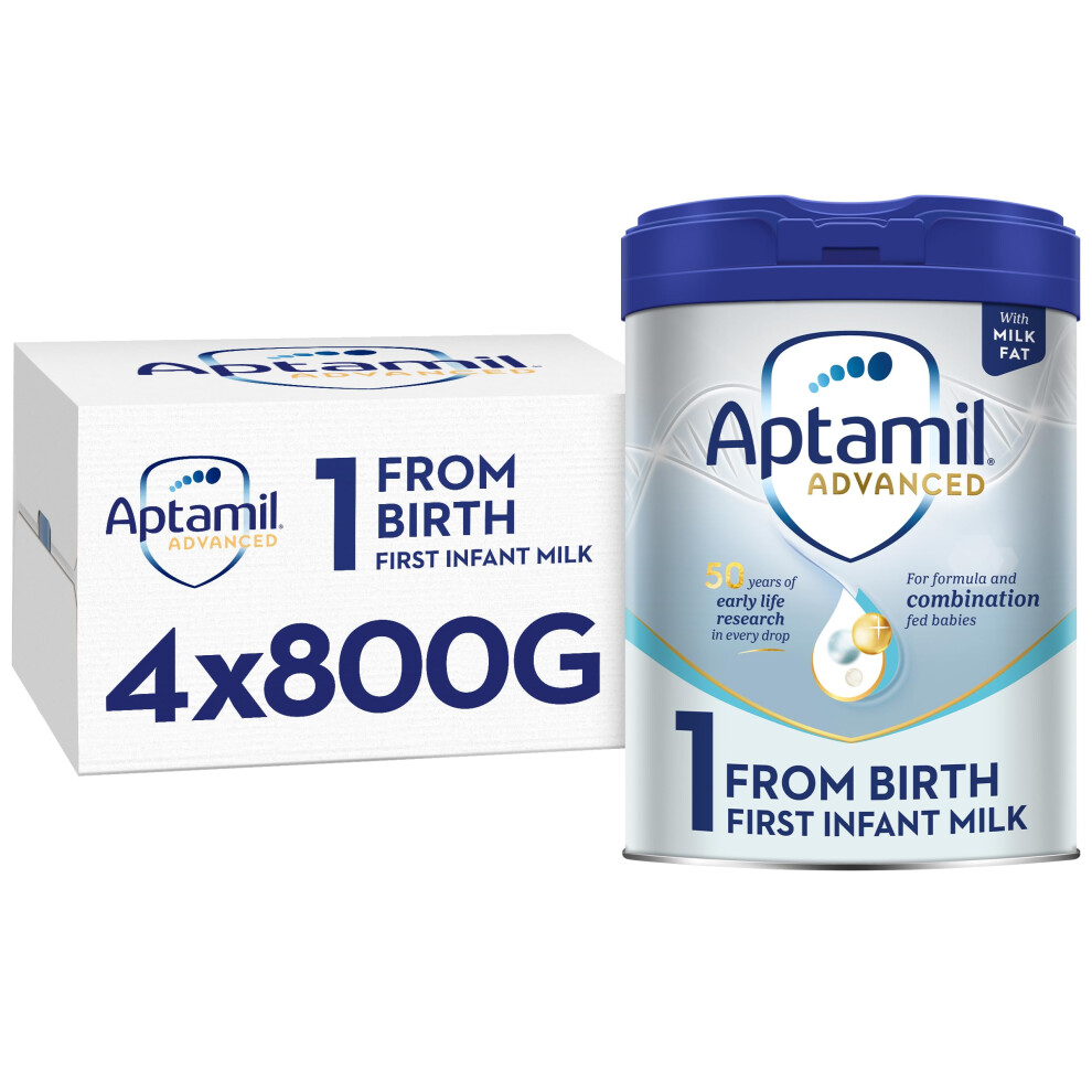 Aptamil Advanced 1 First Infant Baby Milk Powder Formula From Birth 800G Pa