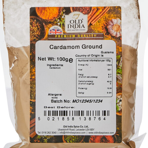 Old India Cardamom Ground 100g 1
