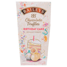 Baileys Birthday Cake Truffles 135g | Original Irish Cream White Chocolate Truffles with Vanilla Truffle Filling| Premium Chocolate Truffles | Perfec