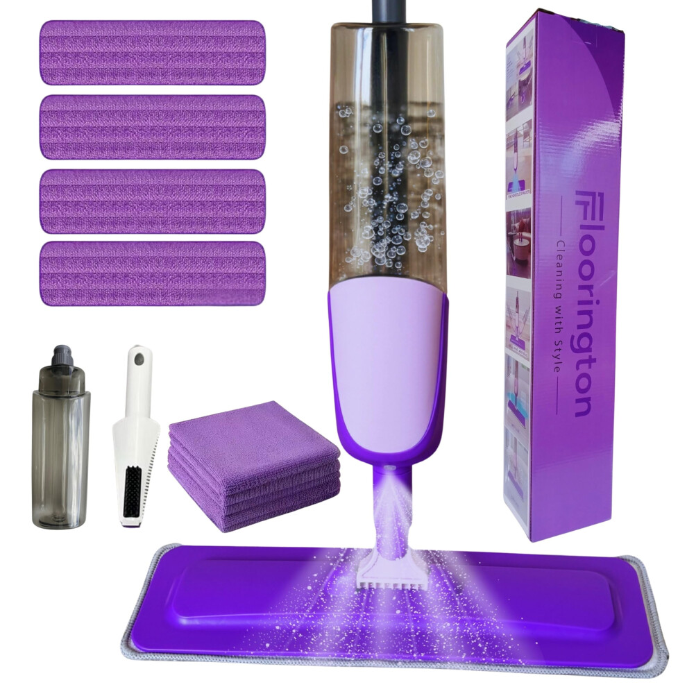 New Floorington Spray Mop For Floor Cleaning Wet Dry Microfiber Mop With 550Ml