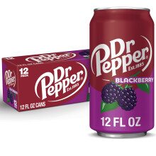 Dr Pepper Blackberry Soda 12 x 355ml Cans 12 oz Fridge Pack