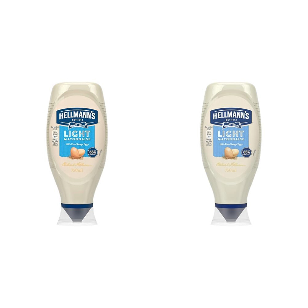 Hellmann's Mayonnaise 100 Recycled Plastic Bottle Mayo For Sandw Light
