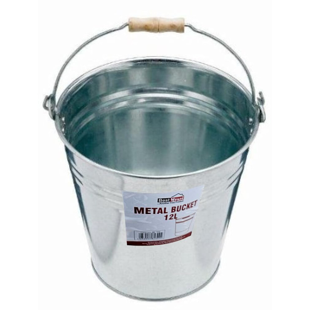 Best House Another Fine Product Best House 9L 12L 15L 18 L Metal Bucket Galvanised Multipurpose Strong