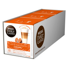 Nescafé Dolce Gusto Caramel Latte Macchiato Pack of 3 3 x 16 Capsules 24 Se