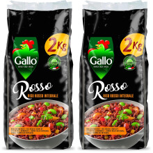 Riso Gallo Vegan Rosso Red Wholegrain Rice 2kg Pack of 2