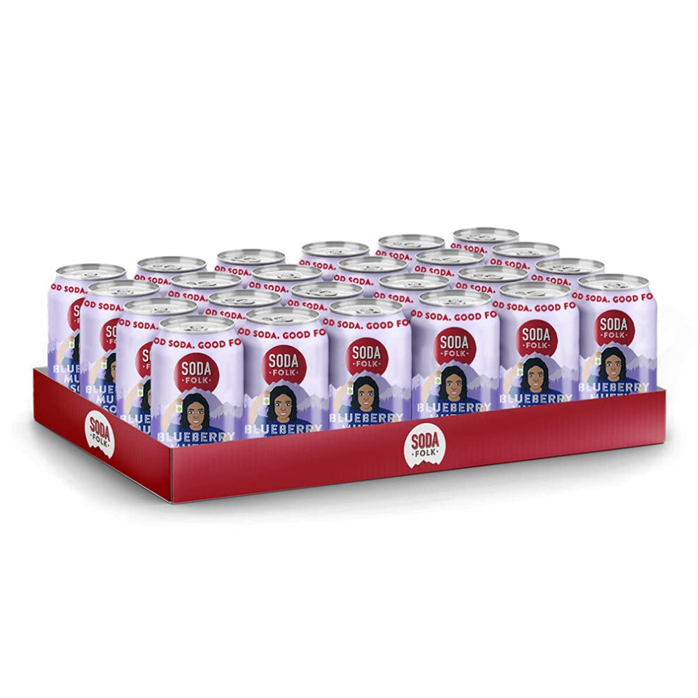 Soda Folk Blueberry Muffin Soda American Style Fizzy Drinks No Added Sugar