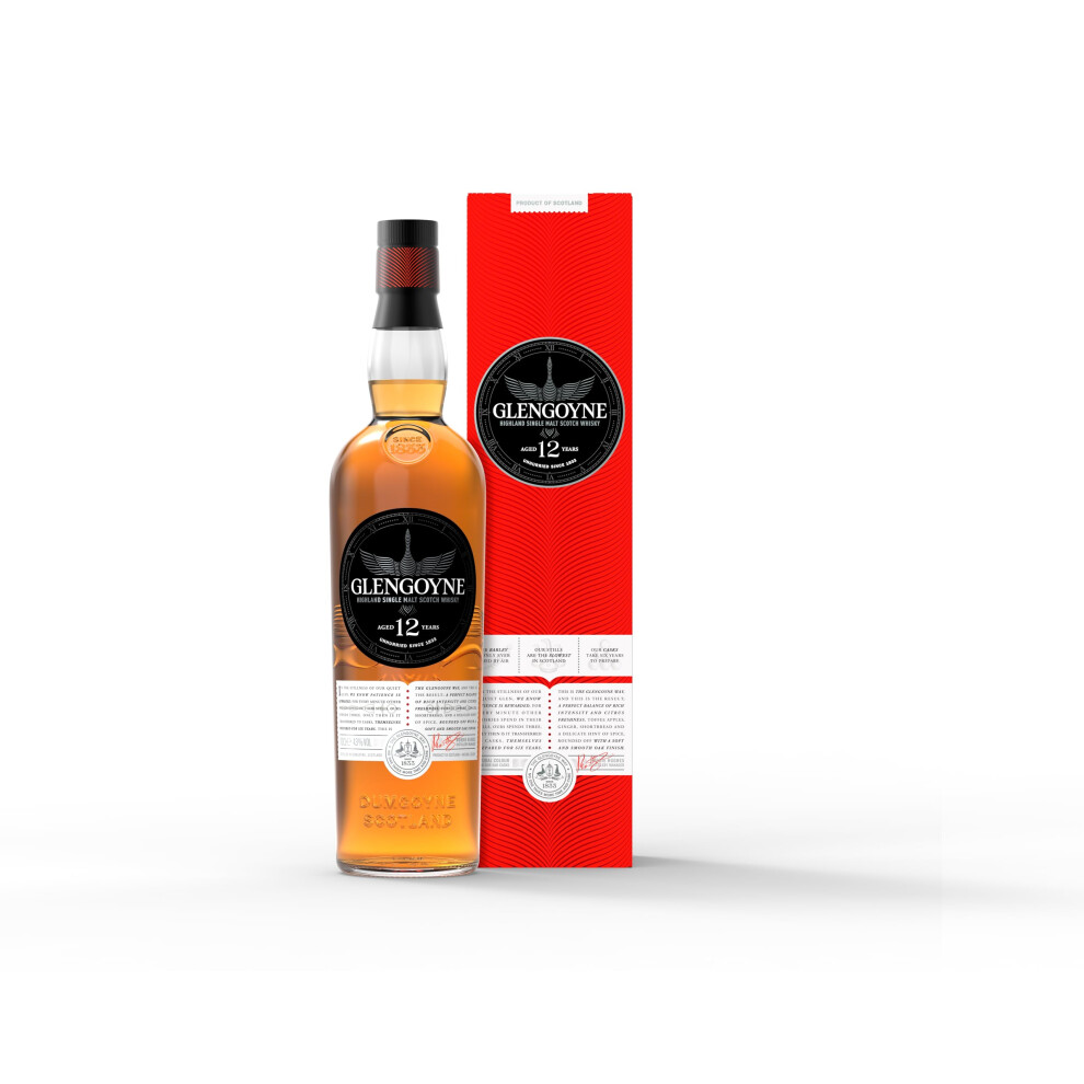 Glengoyne 12 Year Old Highland Single Malt Scotch Whisky 70Cl 43 Abv Awa