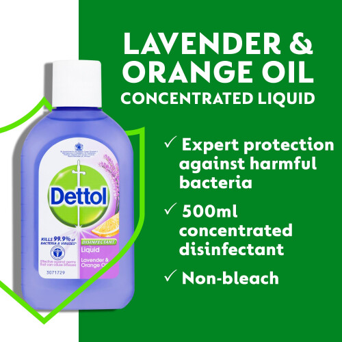 Dettol Dettol Disinfectant Liquid Lavender and Orange 500 ml 2