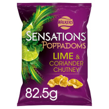 Walkers Sensations Lime and Coriander Poppadoms 825g