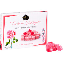 Cerez Pazari Turkish Delight with Rose Flavour 230g Gourmet Small Size Snac