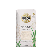 Biona Organic Himalayan Basmati Rice 500g  Long Grain White Rice  Ideal for