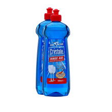 Crystale Rinse Aid Streak Free Dish Cleaner 500ml (2 Bottles)