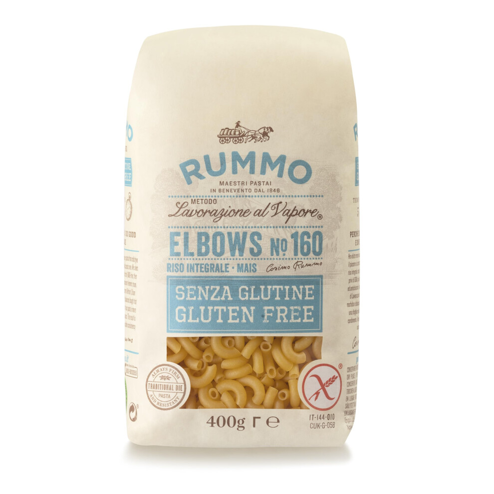 Rummo Gluten Free Elbow Pasta No160 Masterfully Made Italian Pasta Perfect