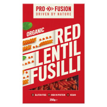 Profusion Organic Red Lentil Fusilli 250g  GrainFree High Protein  VeganFri