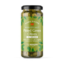 by Amazon Reduced Salt Pitted Green Olives 340g