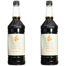 Simply Peach Iced Tea Syrup Vegan Gluten Free Beverage Syrup for Cordial S