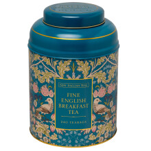 New English Teas Song Thrush Berries Tea Caddy with 240 Breakfast Teabags