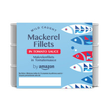 by Amazon Mackerel Fillets in Tomato Sauce 3x125g