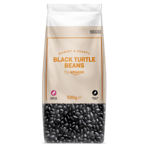 by Amazon Black Turtle Beans 500g Pack of 1
