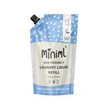 Miniml Eco Laundry Liquid Washing Detergent 1L Refill  Natural Non Bio Fres