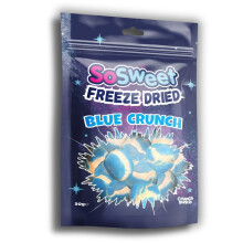 SoSweet Freeze Dried Sweets – Blue Crunch 50g  Intense Flavour  Crispy Frui