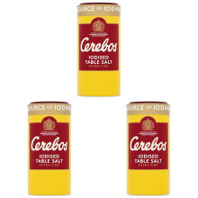 Cerebos ReadytoUse Iodised Salt 400 g Drum Pack of 3