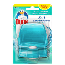 Duck Liquid Toilet Rim Block Twin Refills 3in1 Toilet Bowl Cleaner Cool Mis