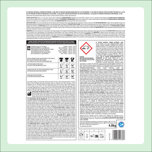 by Amazon Universal Powder Detergent 48kg 80 washes 1