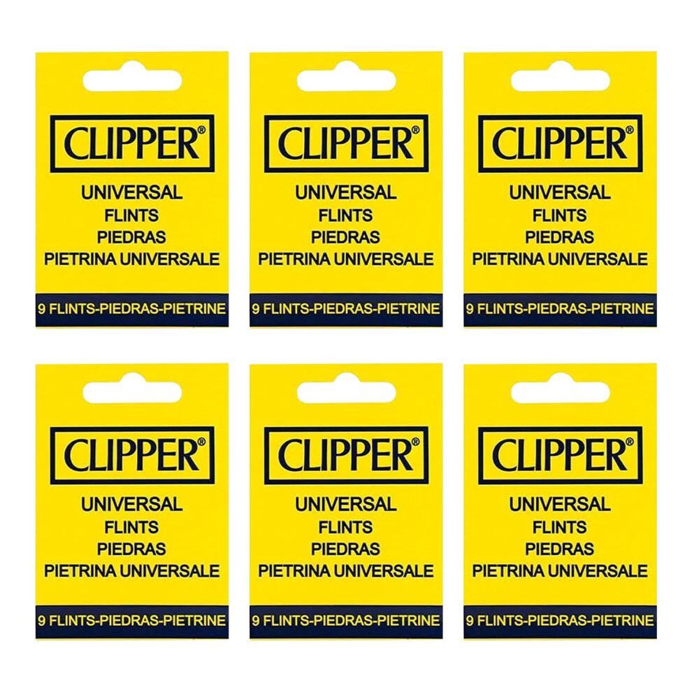 Dsk 54 X Clipper Universal Lighter Flints Reusable Lighter Flint Refill 6 Pac