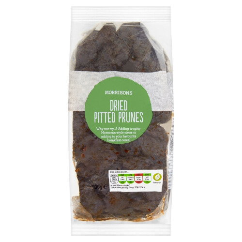 Morrisons Dried Pitted Prunes 500g