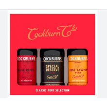 Vintage Marque Cockburns Classic Port Selection Gift Pack 3 x5cl