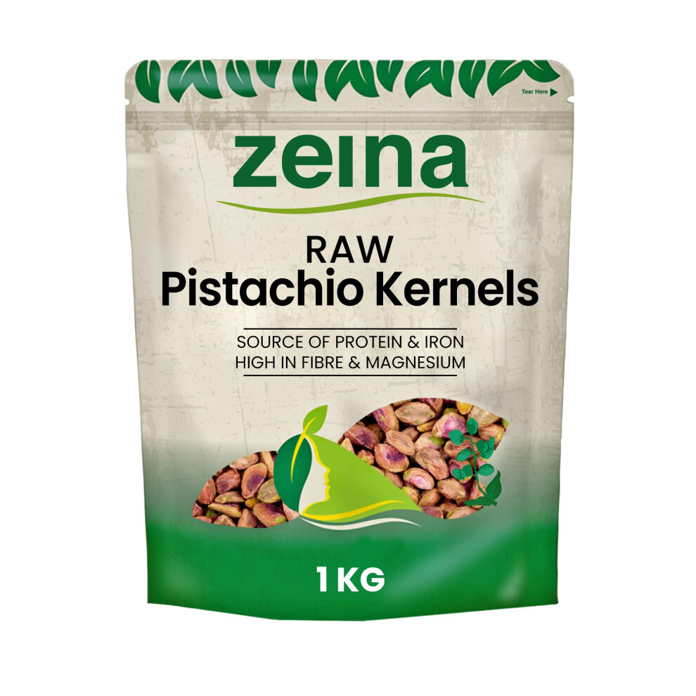 Zeina Love Our Food Zeina Whole Pistachio Kernels 1Kg Ideal For Snacking And Home Baking Vegan