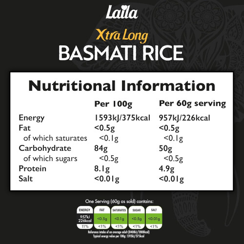 Laila Xtra Long Basmati Rice 2kg 1
