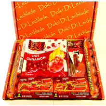 Cinnamon Spicy Hot American Sweets Gift box by Dolci Di Lechlade Fire Fire